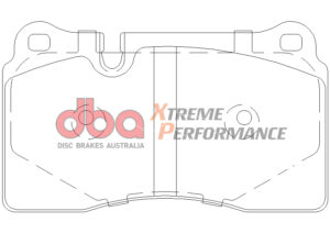 Kit pastiglie e dischi sportivi – DBA 4000 Series T3 Slotted & Xtreme Performance Brake Pads (2x DBA42244S + DB2228XP)