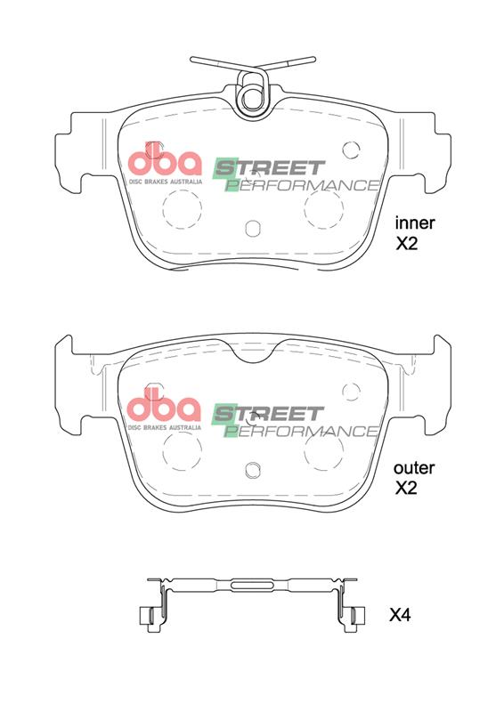 Kit pastiglie e dischi sportivi - Street Series T2 Slotted & Street Performance Brake Pads (2x DBA2809S + DB8850SP) - immagine 3