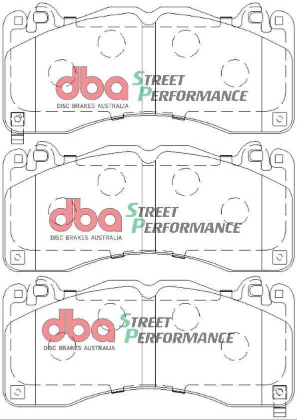 Kit pastiglie e dischi sportivi - 4000 Series T3 Slotted & Street Performance Brake Pads (2x DBA42166S + DB9021SP) - immagine 3
