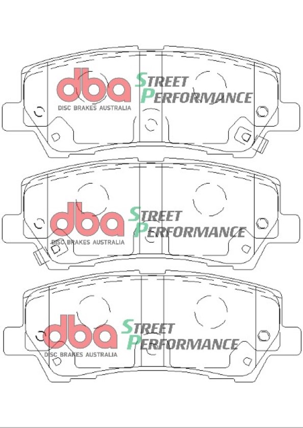 Kit pastiglie e dischi sportivi - 4000 Series T3 Slotted & Street Performance Brake Pads (2x DBA42165S + DB9022SP) - immagine 3