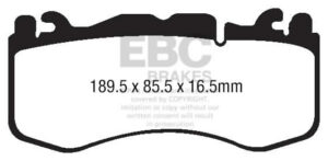 Pastiglie Sportive Stradali EBC Yellowstuff Anteriori Aston Martin DB11 DBX Rapide Vantage - EBC-DP42174R