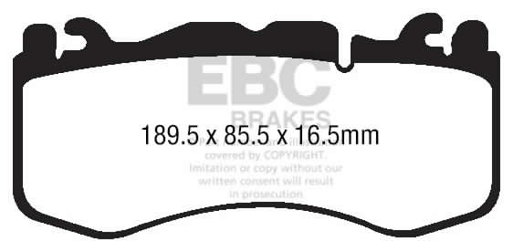 Pastiglie Sportive Stradali EBC Yellowstuff Anteriori Aston Martin DB11 DBX Rapide Vantage - EBC-DP42174R