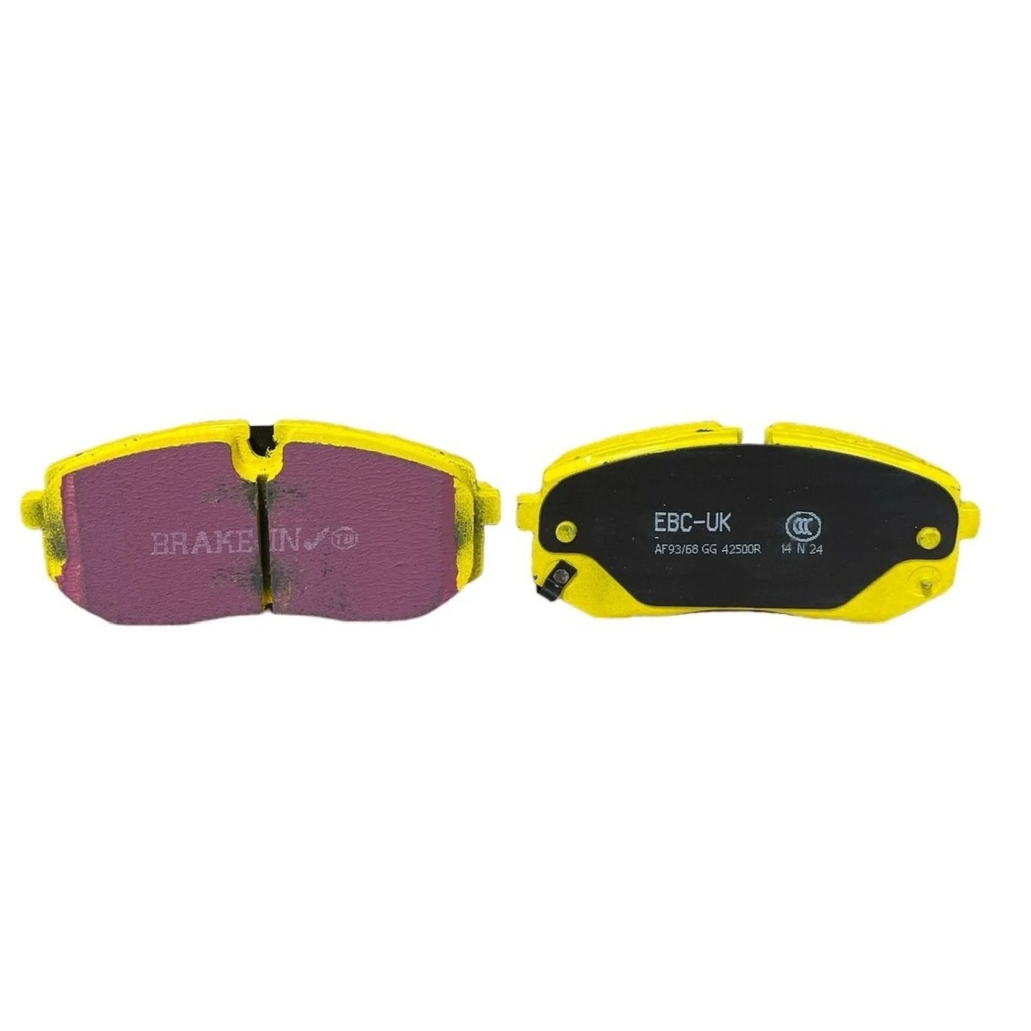 Pastiglie Sportive Stradali EBC Yellowstuff Anteriori Hyundai i20N BC3 1.6 Turbo - EBC-DP42500R - immagine 2