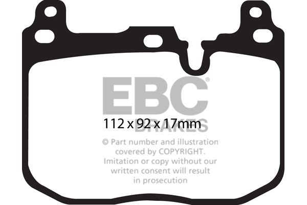 Pastiglie Sportive Stradali EBC Yellowstuff Anteriori BMW F20 F21 F22 F23 F30 F31 F32 F34 F36 i8 Impianto M-Sport - EBC-DP42130R