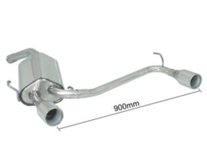 Posteriore inox sdoppiato con terminali rotondi 2 / 102 mm - Necessita modifica paraurti originale – Alfa Romeo GT(937) 2003>>2010 2003>> – Ragazzon