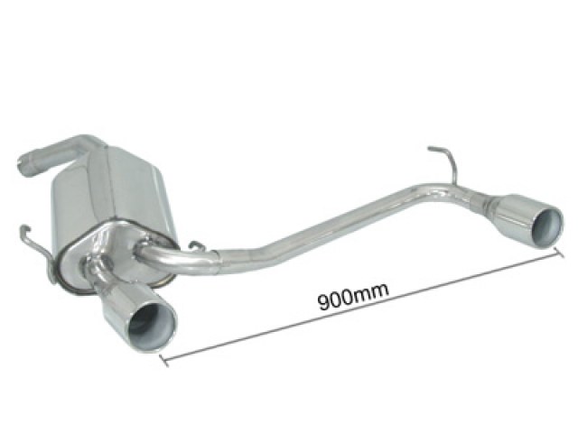 Posteriore inox sdoppiato con terminali rotondi 2 / 102 mm - Necessita modifica paraurti originale – Alfa Romeo GT(937) 2003>>2010 2003>> – Ragazzon