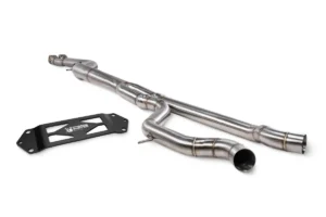 Scarico Centrale Diretto - GPF / OPF Delete + Barra di rinforzo BMW M3 F80 / M4 F82 F83 - S55 -Single Mid-pipe Scorpion