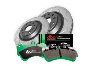 Kit pastiglie e dischi sportivi - 4000 Series T3 Slotted & Street Performance Brake Pads (2x DBA42957S + DB2176SP)