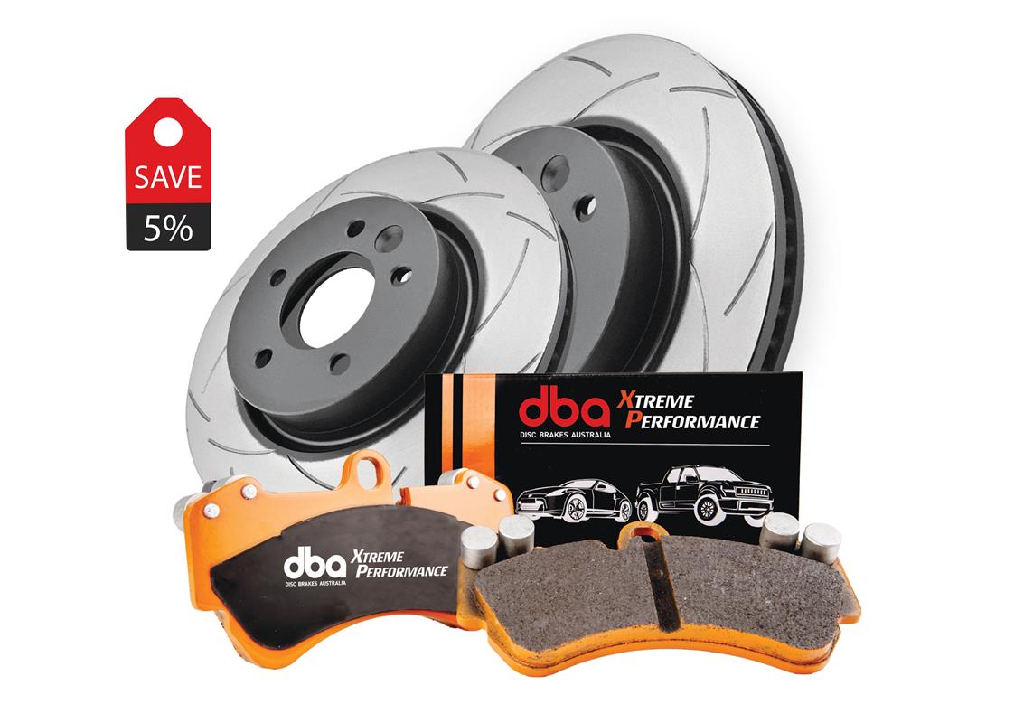 Kit pastiglie e dischi sportivi DBA 4000 Series T3 Slotted & Xtreme Performance Brake Pads ( 2X DBA3419S-15109XP )