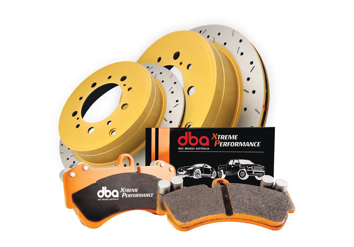 Kit pastiglie e dischi sportivi - 4000 Series T3 Slotted & Xtreme Performance Brake Pads (2x DBA42246XS + DB7878XP)