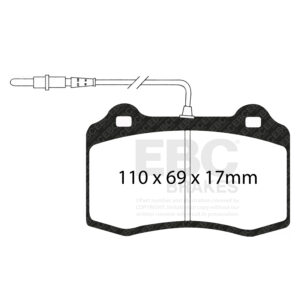 Pastiglie Sportive Stradali EBC Yellowstuff - EBC-DP41031/2R