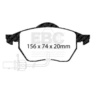 Pastiglie Sportive Stradali EBC Yellowstuff - EBC-DP41114R