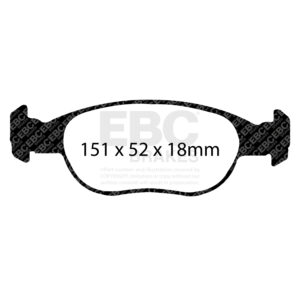 Pastiglie Sportive Stradali EBC Yellowstuff - EBC-DP41141R