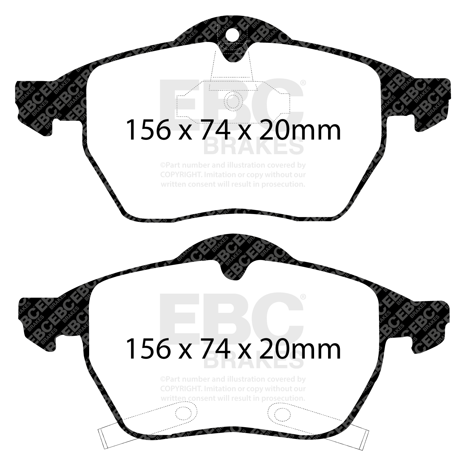Pastiglie Sportive Stradali EBC Yellowstuff - EBC-DP41187R