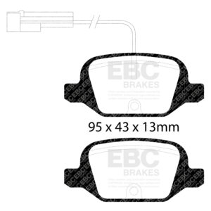 Pastiglie Sportive Stradali EBC Yellowstuff - EBC-DP41338/2R