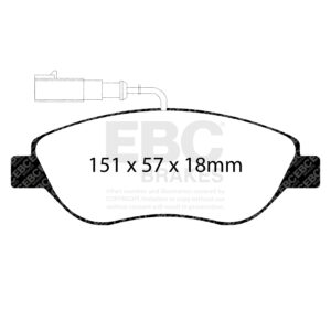 Pastiglie Sportive Stradali EBC Yellowstuff - EBC-DP41382/2R