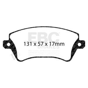 Pastiglie Sportive Stradali EBC Yellowstuff - EBC-DP41457R