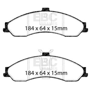 Pastiglie Sportive Stradali EBC Yellowstuff - EBC-DP41505R
