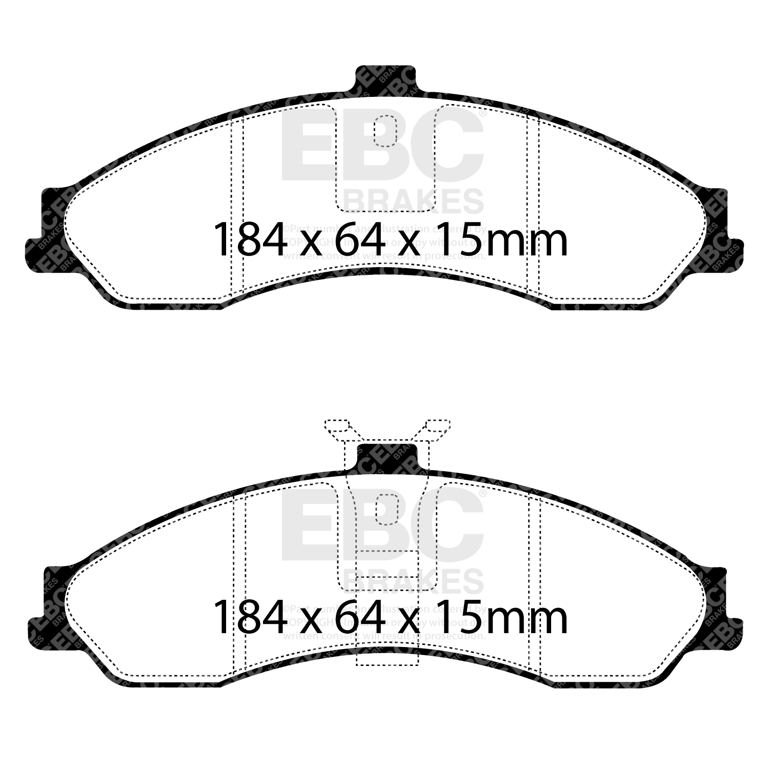 Pastiglie Sportive Stradali EBC Yellowstuff - EBC-DP41505R