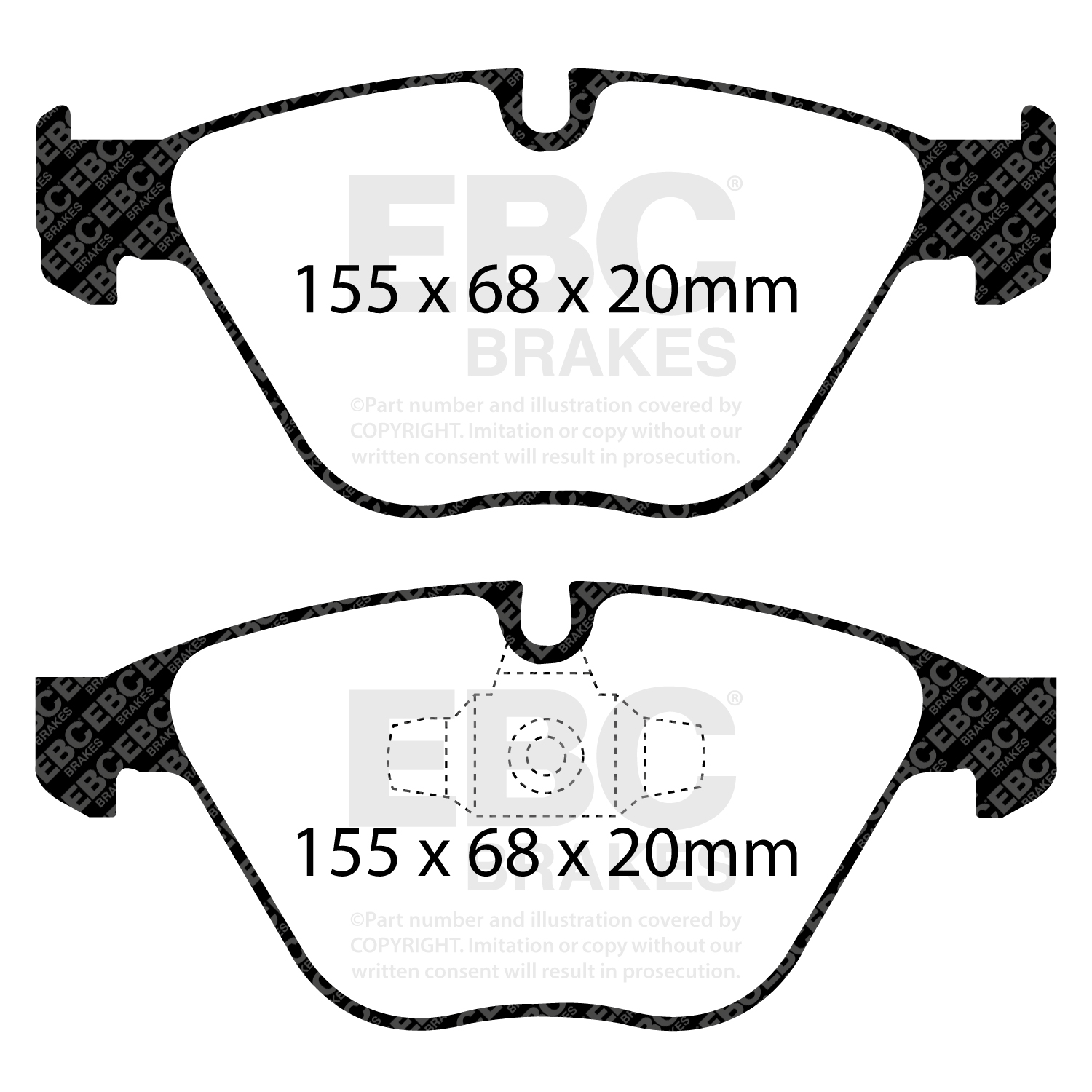 Pastiglie Sportive Stradali EBC Yellowstuff - EBC-DP41512R