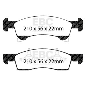 Pastiglie Sportive Stradali EBC Yellowstuff - EBC-DP41651R