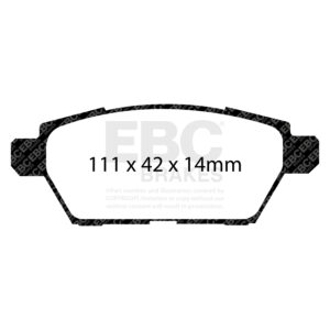 Pastiglie Sportive Stradali EBC Yellowstuff - EBC-DP41766R
