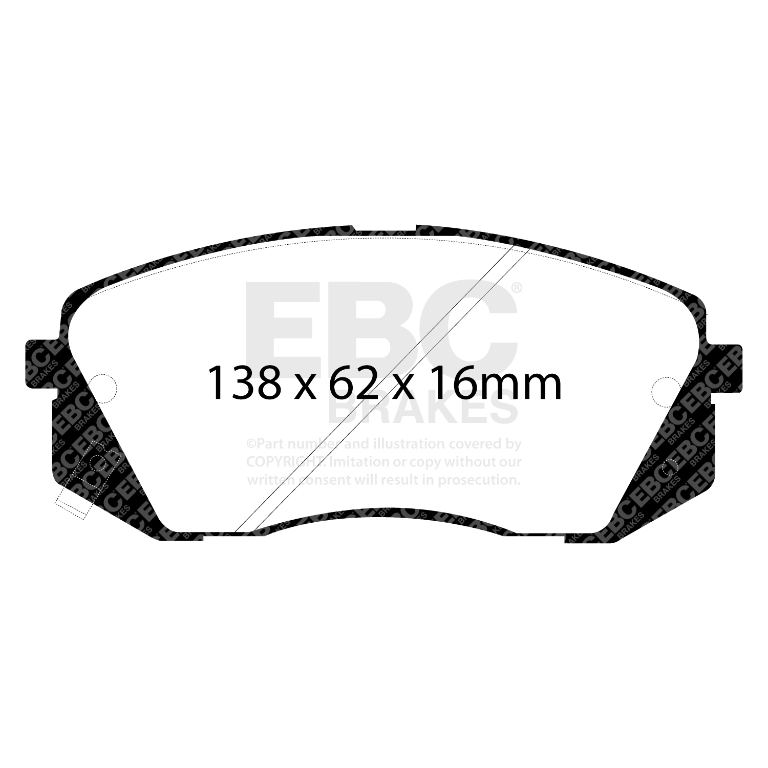 Pastiglie Sportive Stradali EBC Yellowstuff - EBC-DP41809R