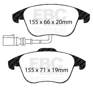 Pastiglie Sportive Stradali EBC Yellowstuff - EBC-DP41997R