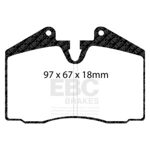 Pastiglie Sportive Stradali EBC Yellowstuff - EBC-DP4612R