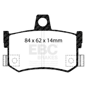 Pastiglie Sportive Stradali EBC Yellowstuff - EBC-DP4662/2R