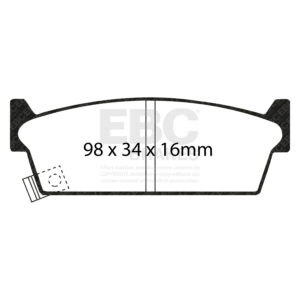 Pastiglie Sportive Stradali EBC Yellowstuff - EBC-DP4686/2R