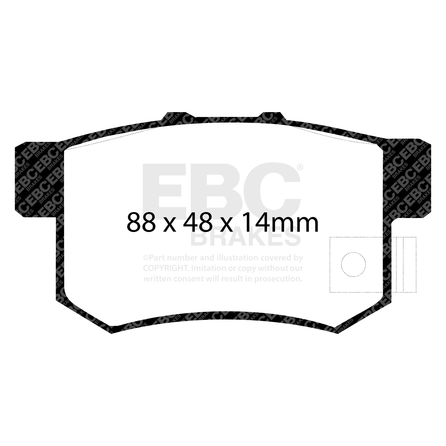 Pastiglie Sportive Stradali EBC Yellowstuff - EBC-DP4781/2R