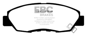 Pastiglie Sportive Stradali EBC Yellowstuff - EBC-DP4812/2R