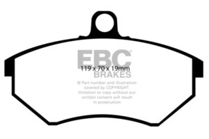 Pastiglie Sportive Stradali EBC Yellowstuff - EBC-DP4841/2R