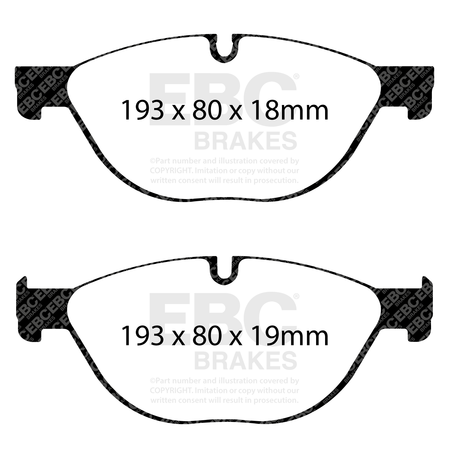 Pastiglie Sportive Stradali EBC Yellowstuff - EBC-DP42019R