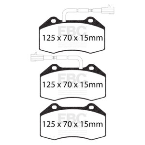 Pastiglie Sportive Stradali EBC Yellowstuff Abarth 500 / 596 /695 / Grande Punto / Punto Evo / Mito Pinze Brembo - EBC-DP42021/2R