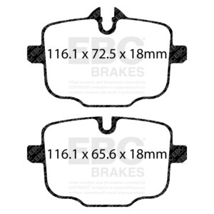 Pastiglie Sportive Stradali EBC Yellowstuff - EBC-DP42089R