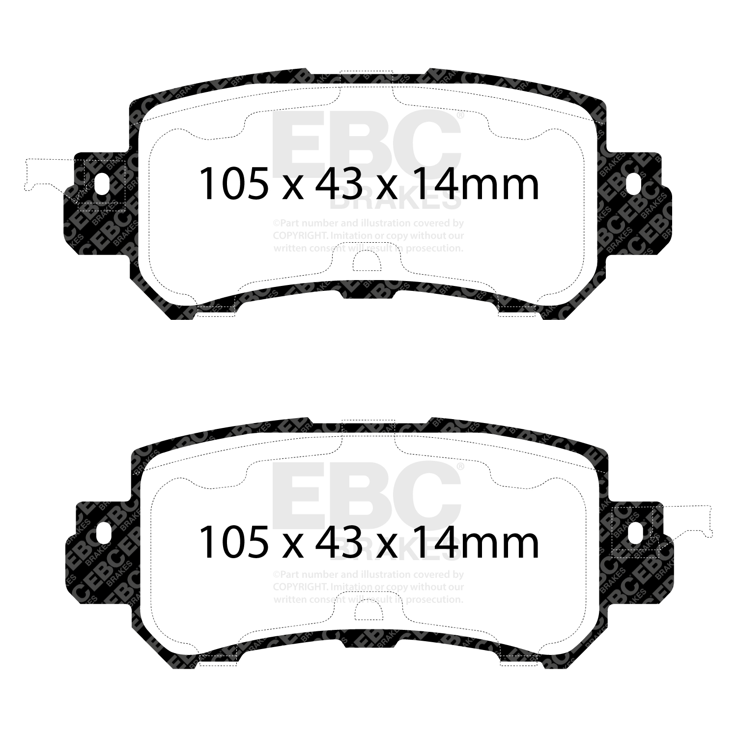 Pastiglie Sportive Stradali EBC Yellowstuff - EBC-DP42135R