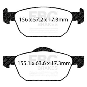 Pastiglie Sportive Stradali EBC Yellowstuff - EBC-DP42154R