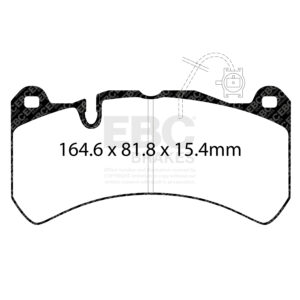 Pastiglie Sportive Stradali EBC Yellowstuff Anteriori Pinze Brembo 6 Pompanti Maserati Slim / Alfa Romeo Giulia Stelvio Quadrifoglio - EBC-DP42354R