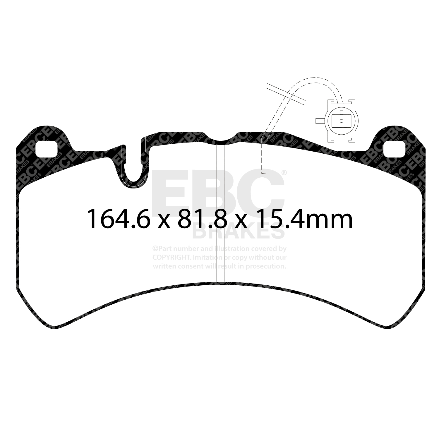 Pastiglie Sportive Stradali EBC Yellowstuff Anteriori Pinze Brembo 6 Pompanti Maserati Slim / Alfa Romeo Giulia Stelvio Quadrifoglio - EBC-DP42354R