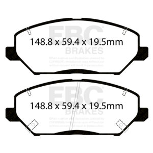 Pastiglie Sportive Stradali EBC Yellowstuff - EBC-DP42362R