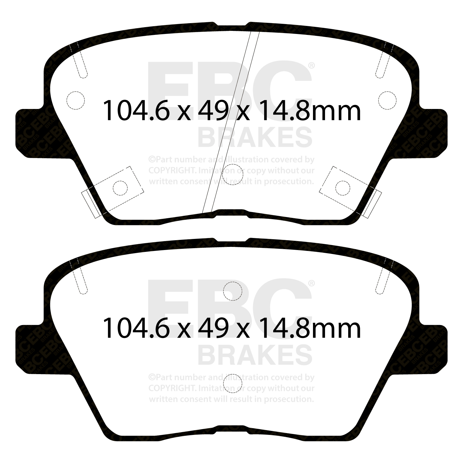 Pastiglie Sportive Stradali EBC Yellowstuff - EBC-DP42363R