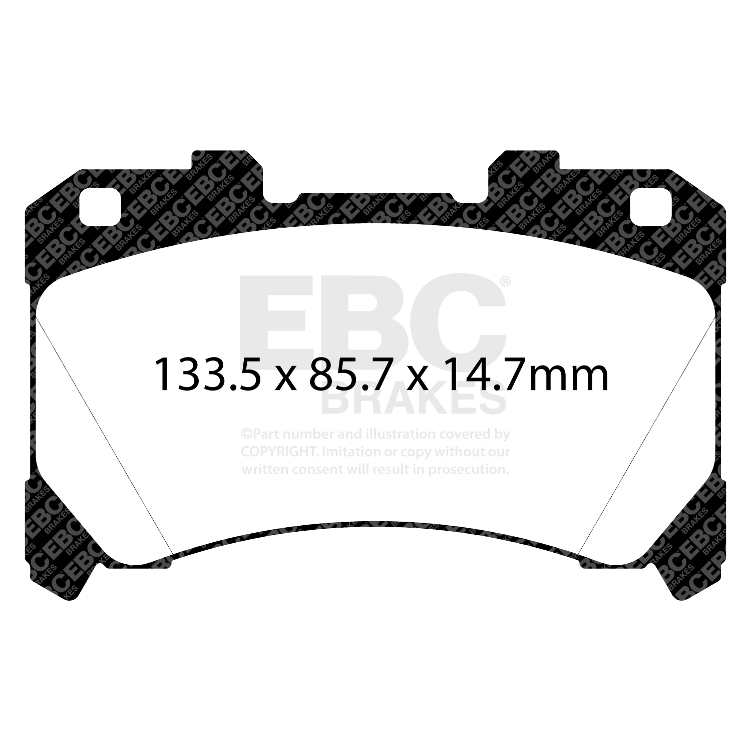 Pastiglie Racing EBC RP-X Anteriori Toyota GR Yaris (GXPA16) / GR Corolla 1.6 Turbo - EBC-DP82430RPXEBC-DP42430R (Copia)