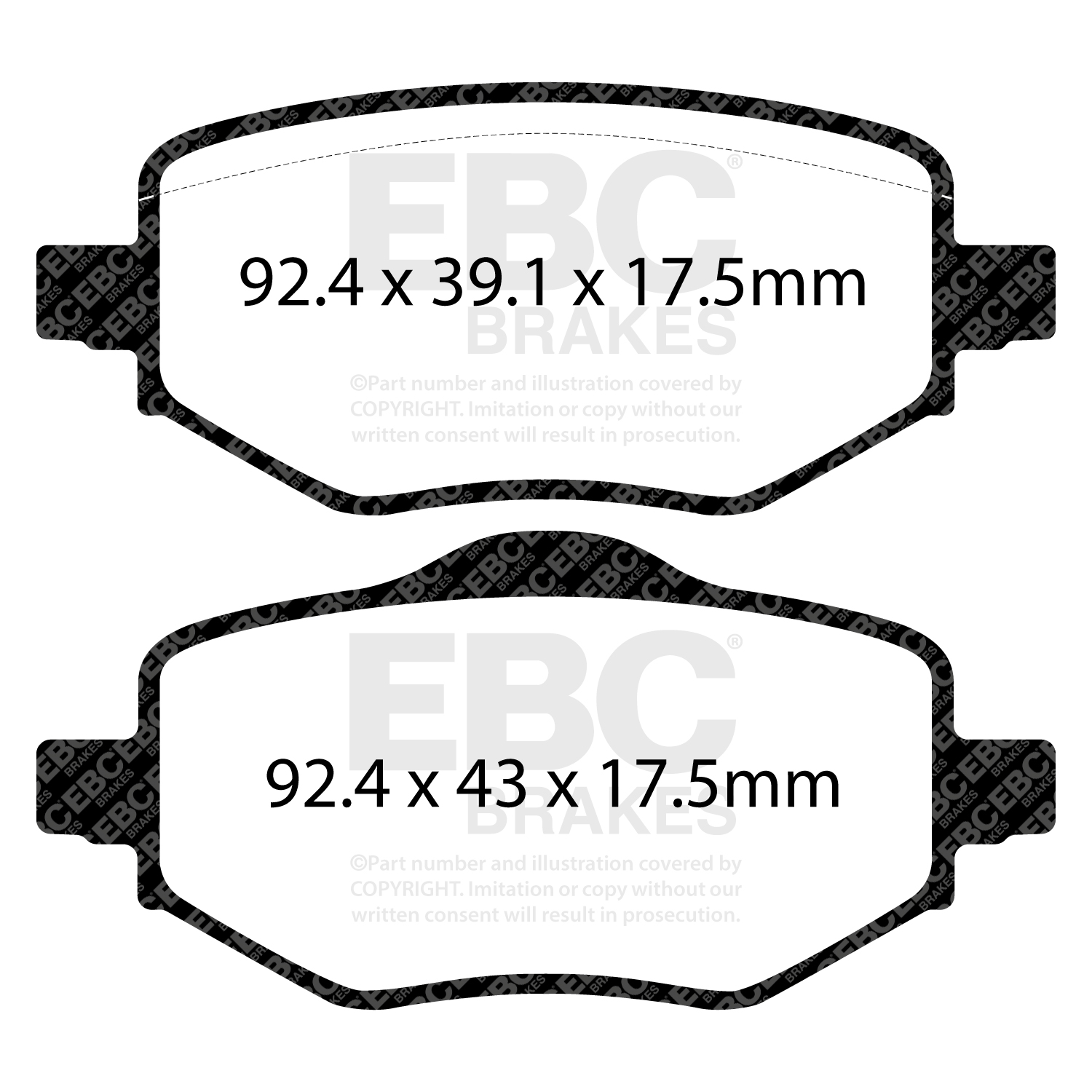 Pastiglie Sportive Stradali EBC Yellowstuff - EBC-DP42442R