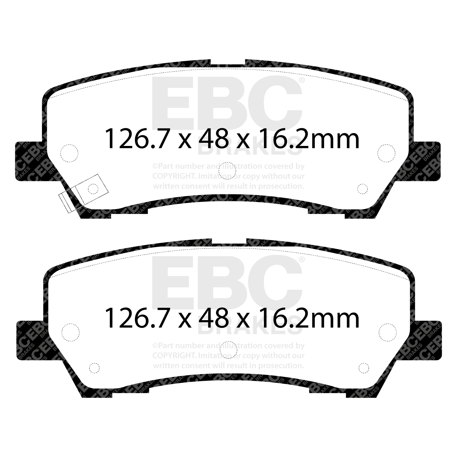 Pastiglie Sportive Stradali EBC Yellowstuff - EBC-DP43043R
