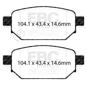 Pastiglie Sportive Stradali EBC Yellowstuff - EBC-DP43081R