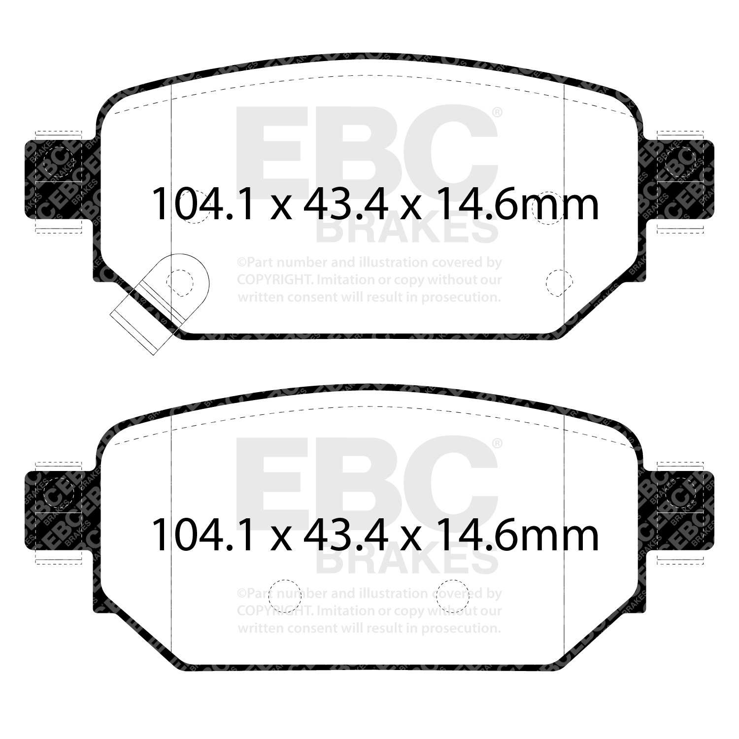 Pastiglie Sportive Stradali EBC Yellowstuff - EBC-DP43081R