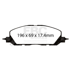 Pastiglie Sportive Stradali EBC Yellowstuff - EBC-DP43118R