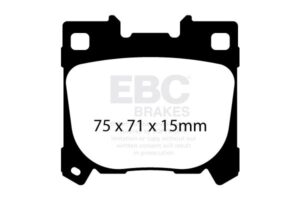 Pastiglie Racing EBC RP-X Posteriori Toyota GR Yaris (GXPA16) / GR Corolla 1.6 Turbo - EBC-DP82431RPX